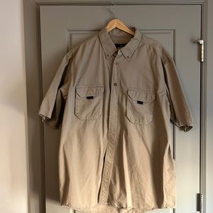 Tan/brown Redhead field button up shirt - XL